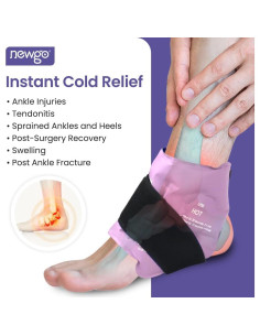 Funda de Hielo para Tobillo NEWGO Reutilizable Terapia Fría 2