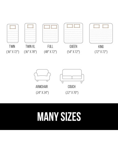 Agarrador de Colchón Antideslizante GORILLA GRIP Doble 121.9x182.9cm