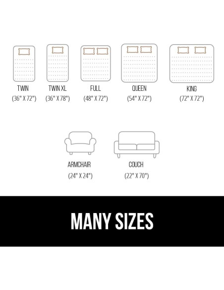 Agarrador de Colchón Antideslizante GORILLA GRIP Doble 121.9x182.9cm