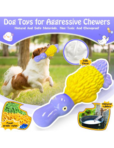 Juguete para Perros Jeefome Pato Masticador 20cm Resistente 2