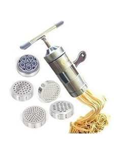 Máquina de Prensa de Fideos Manual NEWCREATIVETOP Acero Inoxidable