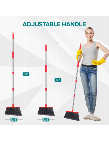 Escoba Exterior PBHEPJ con Mango de Acero Inoxidable 147 cm