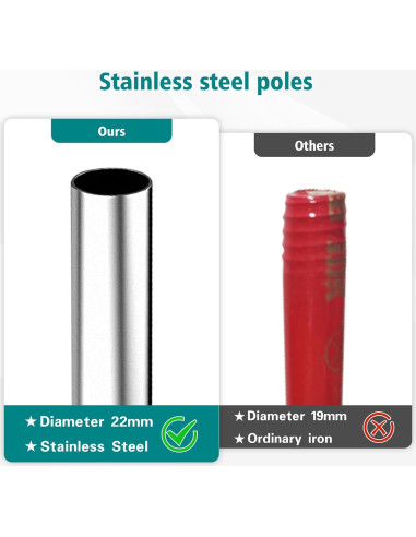 Escoba Exterior PBHEPJ con Mango de Acero Inoxidable 147 cm