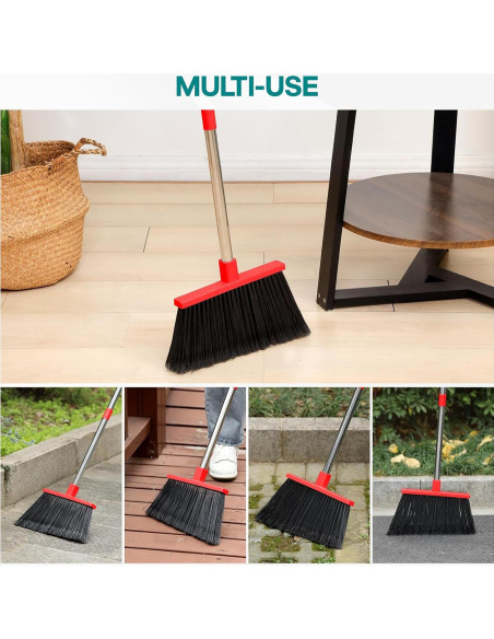 Escoba Exterior PBHEPJ con Mango de Acero Inoxidable 147 cm