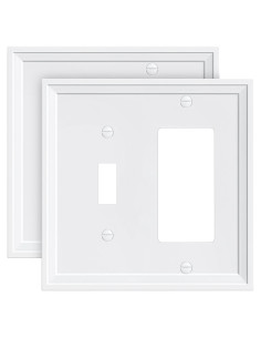 Placas de Interruptor y Enchufe de Bambú Treewell - 2 Piezas