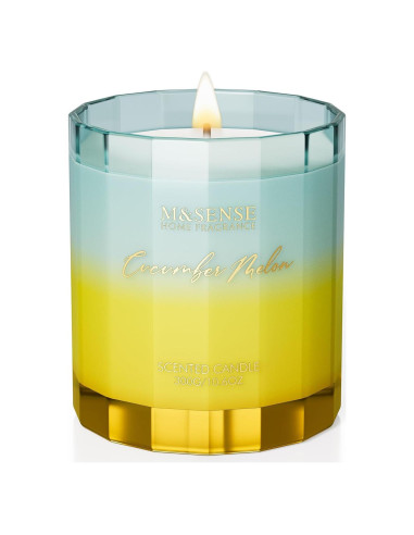Vela Aromática M&SENSE Melón y Pepino 300g Cera Soja 60h