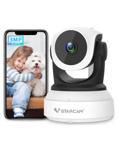 Cámara Interior VSTARCAM CS24B 2K Rotación 360 WiFi Batería