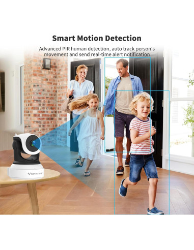 Cámara Interior VSTARCAM CS24B 2K Rotación 360 WiFi Batería