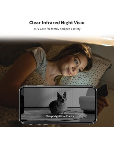 Cámara Interior VSTARCAM CS24B 2K Rotación 360 WiFi Batería