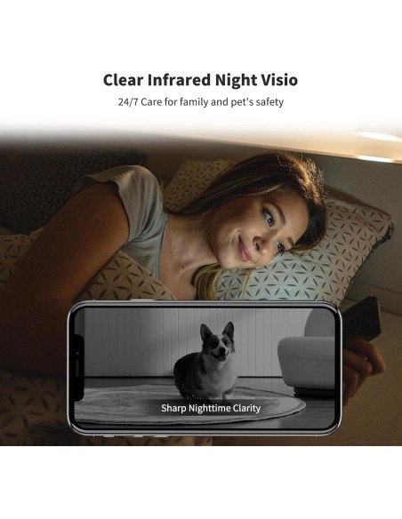 Cámara Interior VSTARCAM CS24B 2K Rotación 360 WiFi Batería