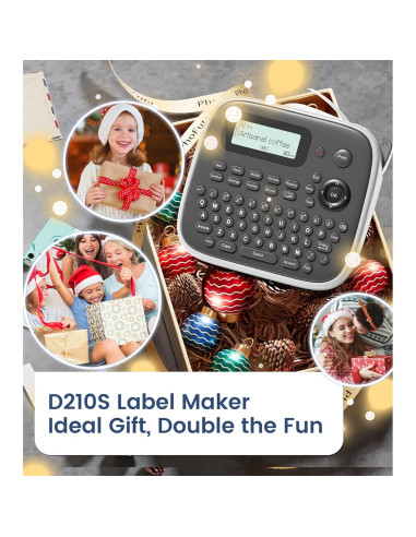 Máquina de Etiquetas VolenGo D210S Portátil 12mm Impermeable
