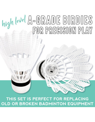 Conjunto de Raquetas de Bádminton Franklin Sports LED 2 Jugadores