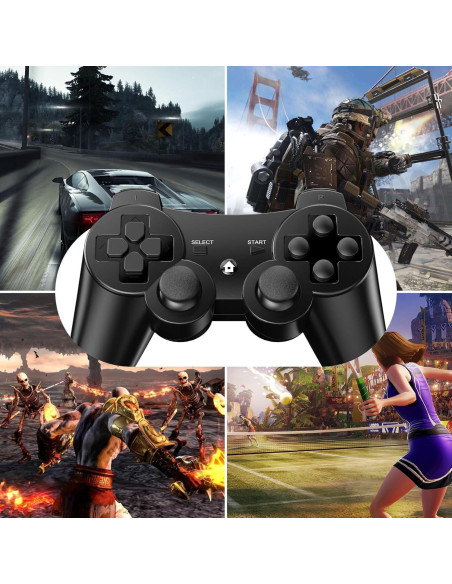 Controladores Diswoe para PS3 - Paquete de 2 Inalámbricos