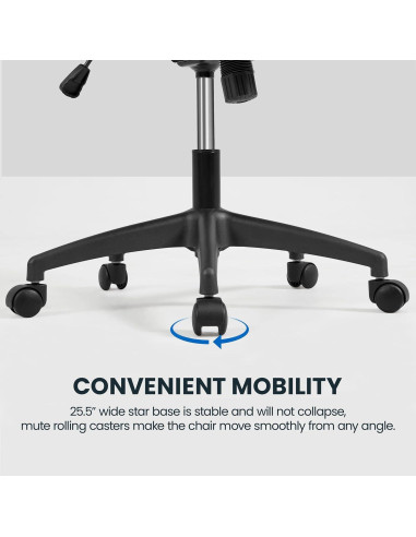 Silla de Oficina Ergonómica Yaheetech con Respaldo Alto y Reposacabezas