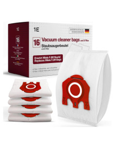 16 Bolsas de Aspiradora FJM 1E + 8 Filtros para Miele