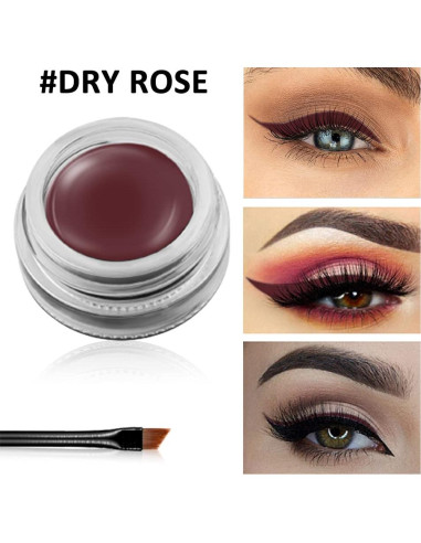 Delineador de Gel Impermeable Erinde 07 Rosa Seco con 2 Pinceles