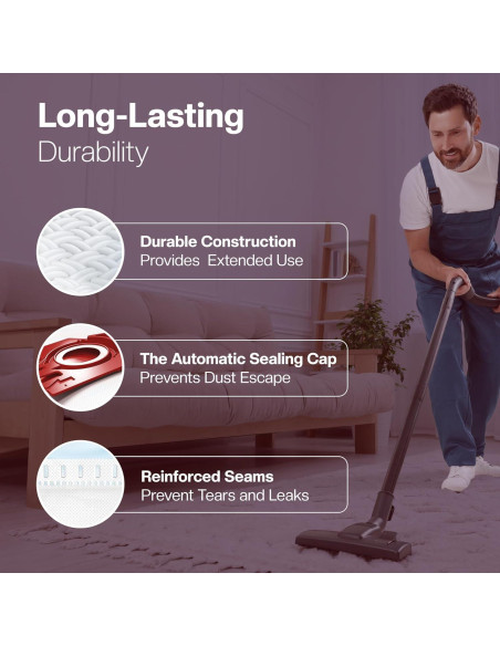 16 Bolsas de Aspiradora FJM 1E + 8 Filtros para Miele