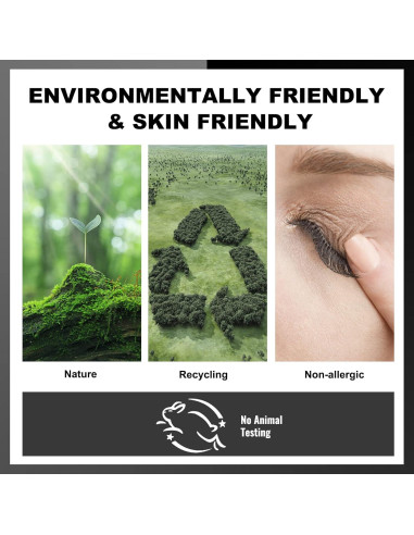 Delineador de Gel Impermeable Erinde 07 Rosa Seco con 2 Pinceles