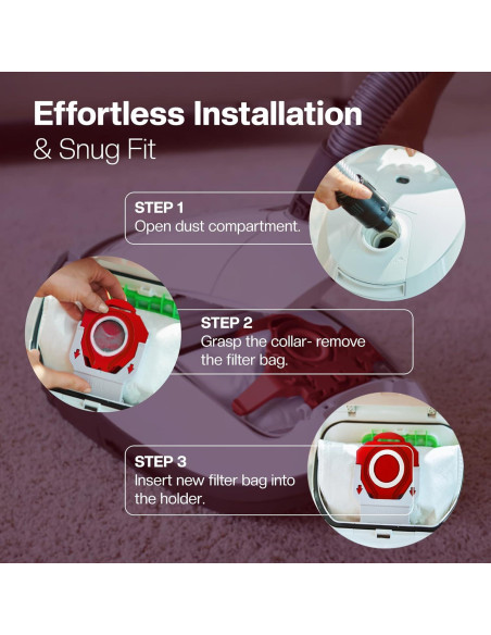 16 Bolsas de Aspiradora FJM 1E + 8 Filtros para Miele