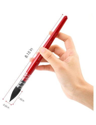 Set de Pinceles de Acuarela Grabie 9 Pcs Pelo Sintético