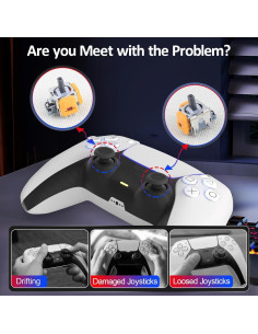 Joysticks Efecto Hall YWLRONG para PS5 Reemplazo 3D (2Pack) 2