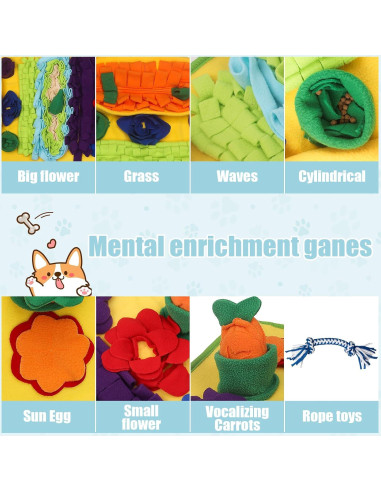 Alfombra de Olfateo para Perros Ameami 81x51 cm Lavable