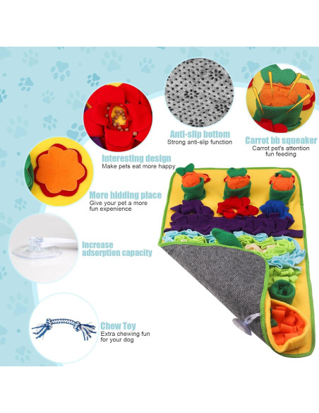 Alfombra de Olfateo para Perros Ameami 81x51 cm Lavable