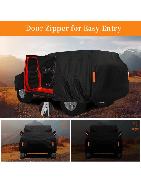 Funda Impermeable FiveFox para Jeep Wrangler 2 Puertas 1987-2025
