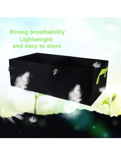 Bolsas de Cultivo Auroal 10 Galones 5 Pzas Tela Transpirable 2