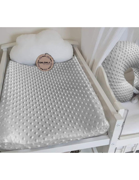 Funda de Cambiador Owlowla Minky Suave Negra 40x81 cm