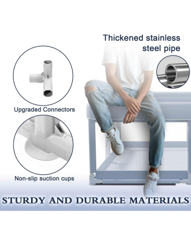 Parque Infantil 127x127 cm Xvishx Gris - Seguro y Portátil