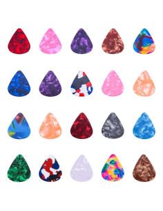 Púas de Guitarra I-MART Celuloide 0.46mm - Paquete de 12 Colores
