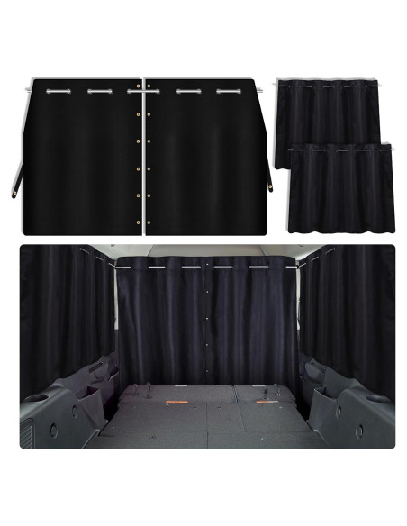 Conjunto de 3 Cortinas Opacas para Ventanas de Auto ZATOOTO