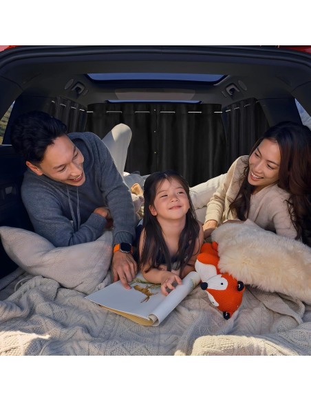 Conjunto de 3 Cortinas Opacas para Ventanas de Auto ZATOOTO