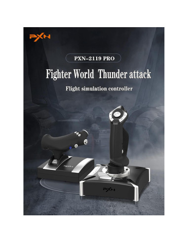 Joystick de vuelo PXN-2119Pro con vibración para PS4/PC