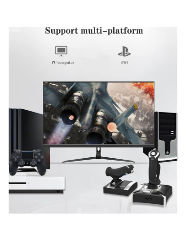 Joystick de vuelo PXN-2119Pro con vibración para PS4/PC