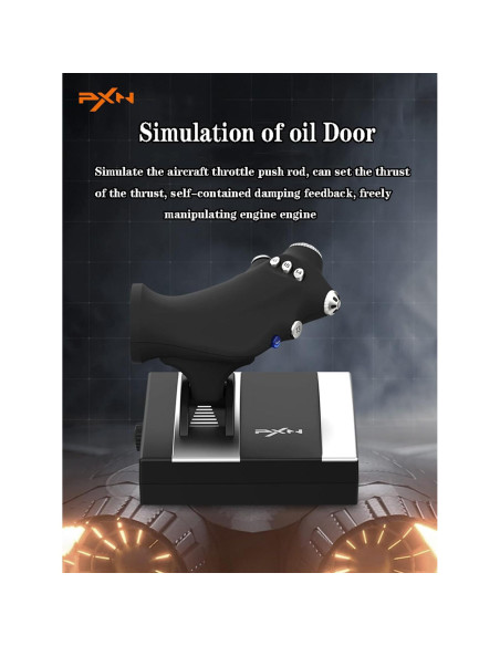 Joystick de vuelo PXN-2119Pro con vibración para PS4/PC