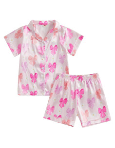 Conjunto de Pijamas de Satén para Niña Kuriozud 2 Piezas