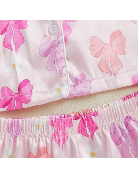 Conjunto de Pijamas de Satén para Niña Kuriozud 2 Piezas