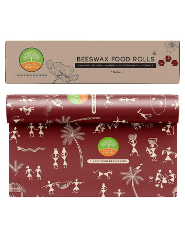 Envoltura de Cera de Abeja Reutilizable 1 Metro Multicolor