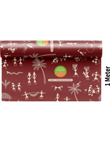 Envoltura de Cera de Abeja Reutilizable 1 Metro Multicolor