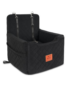 Asiento de Coche Elevado para Perros GL GLENSLAVE Negro 50x50 cm