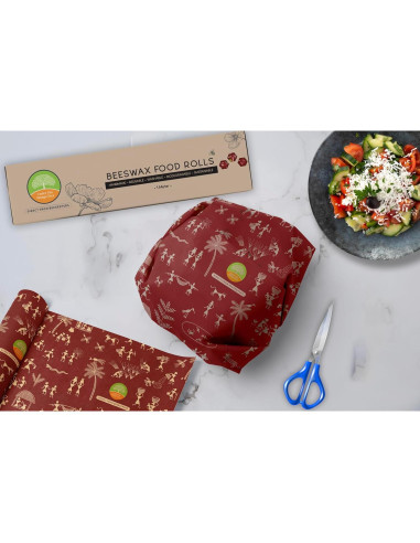 Envoltura de Cera de Abeja Reutilizable 1 Metro Multicolor