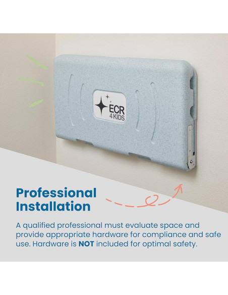 Cambiador de Bebés Montado en Pared ECR4Kids Azul/Gris
