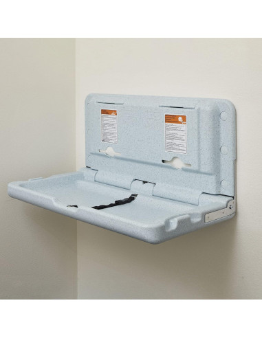 Cambiador de Bebés Montado en Pared ECR4Kids Azul/Gris