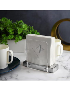 Soporte de Servilletas Acrílico Plateado Tribello 15.24x12.7cm 2