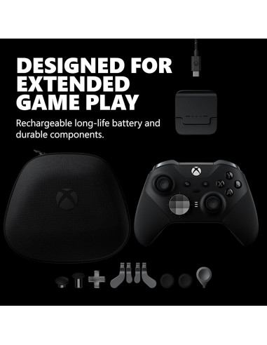Controlador Inalámbrico Xbox Elite Series 2 - Negro - PC y Consolas