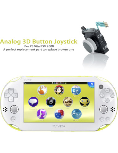Joystick Analógico 3D Reemplazo para PS Vita 2000 Blanco