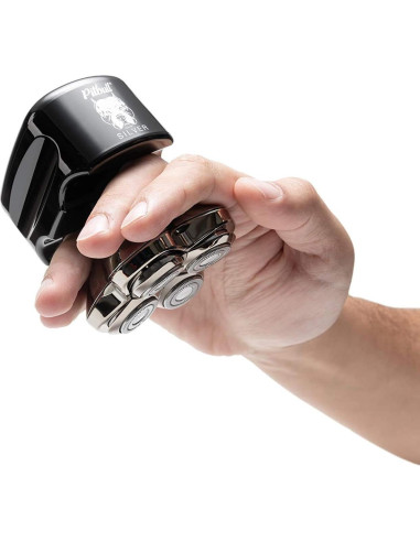 Afeitadora eléctrica Skull Shaver Pitbull Plata PRO + 3 cuchillas