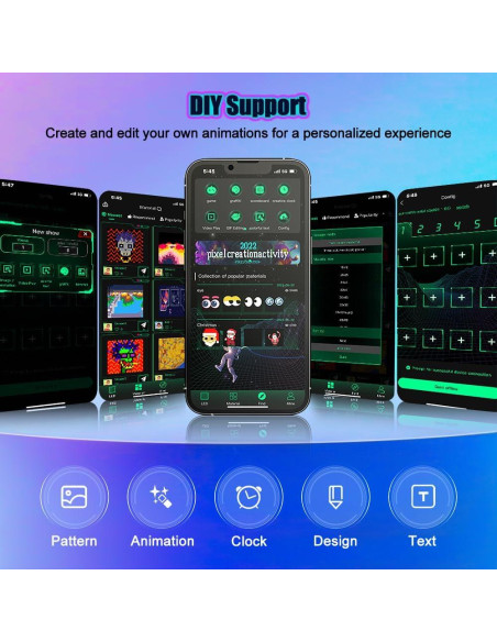 Ojos LED para Parabrisas de Coche DJWFARR 35cm Luz Diablo